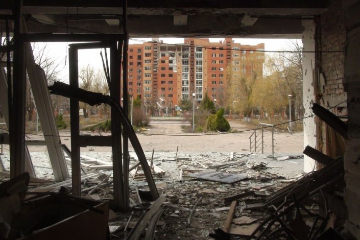 Imagem de Mariupol, na região do Donbass