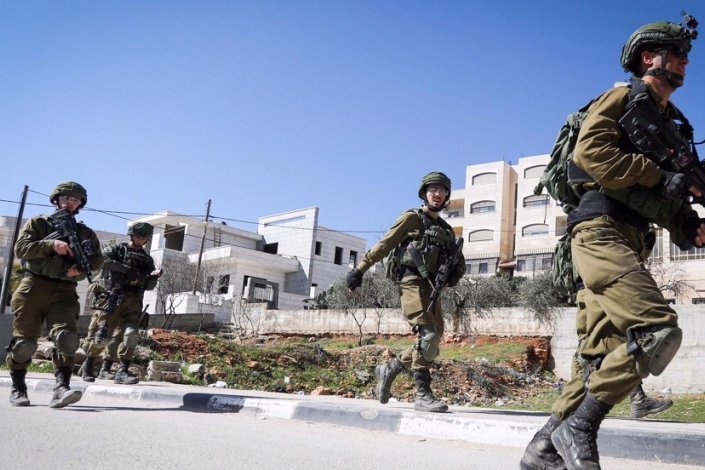 Forças israelitas nos territórios ocupados da Palestina (imagem de arquivo)