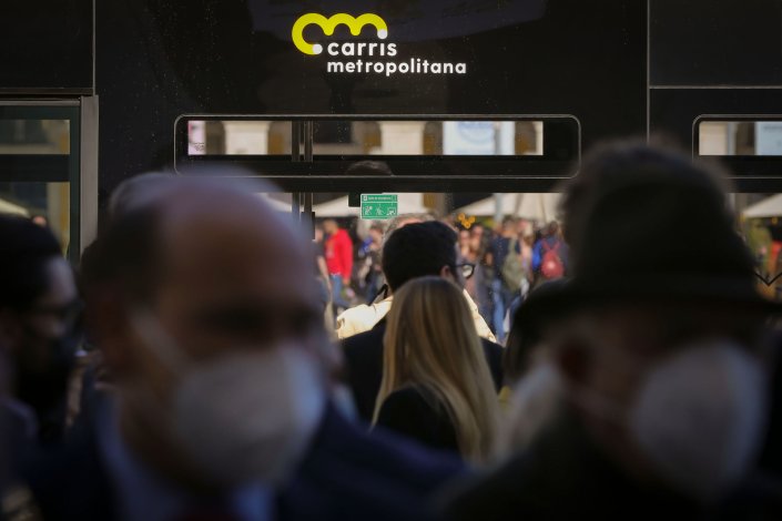 Cerimónia de lançamento da Carris Metropolitana, realizada no Pátio da Galé, Lisboa, 1 de Abril de 2022