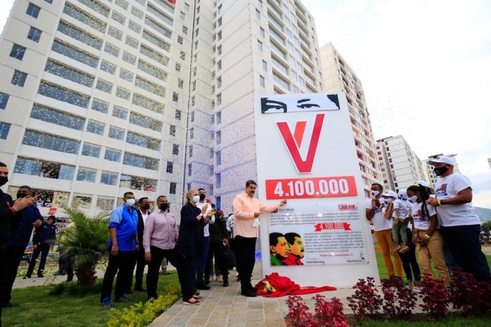 O presidente venezuelano em Ciudad Tuna, Caracas, a 23 de Junho de 2022&nbsp;