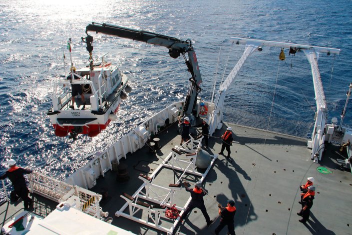 O NRP <em>D. Carlos I</em> é um navio hidrográfico da Marinha que tem como missão apoiar a execução das actividades de investigação e desenvolvimento tecnológico relacionadas com as ciências e as técnicas do mar