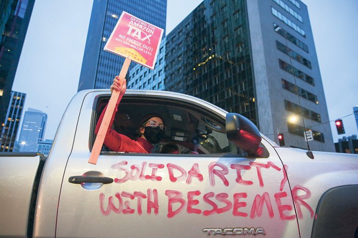 Os sindicatos contestaram os resultados de um referendo dado o comportamento ilegal da <em>Amazon.</em>