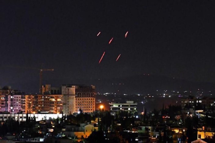 Ataque israelita com mísseis contra território sírio (imagem de arquivo)