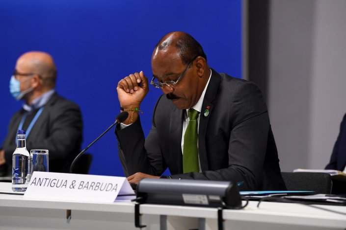Gaston Browne, primeiro-ministro trabalhista da Antígua e Barbuda
