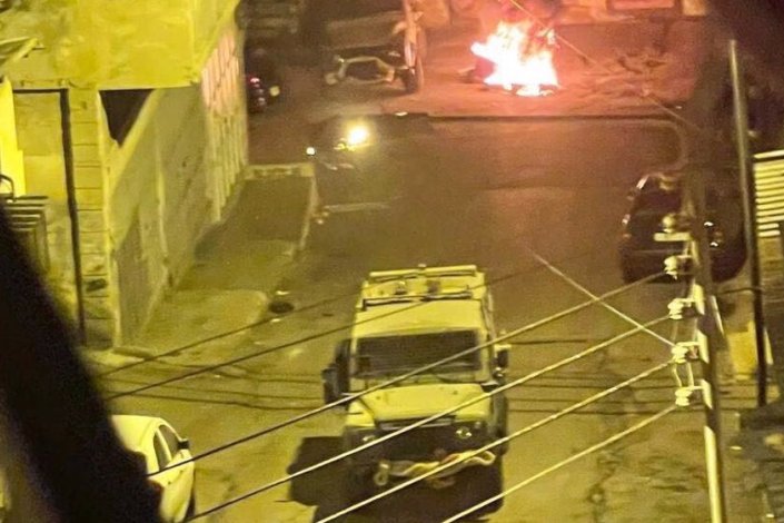 Raide das forças de ocupação israelitas na Cidade Velha de Nablus, na Cisjordânia, a 25 de Outubro de 2022&nbsp;