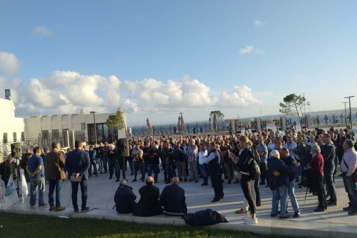 Associações profissionais de militares exigiram ao Governo a negociação do sistema remuneratória dos militares, em tribuna pública frente ao Ministério das Finanças. Lisboa, 25 de Outubro de 2022