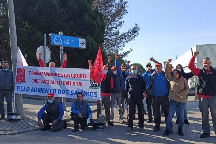 Greve na Caetano Auto, com grande adesão, nos dias 25 e 28 de Fevereiro de 2022