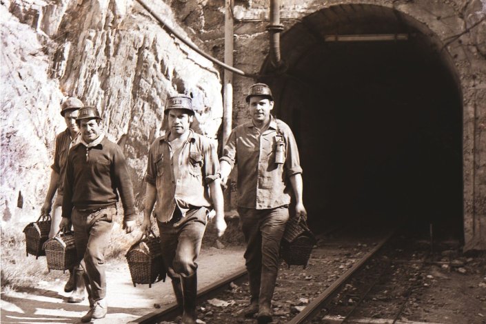 Mineiros de Aljustrel, patente na exposição <em>Aljustrel - 100 anos, do fundo à superfície </em>