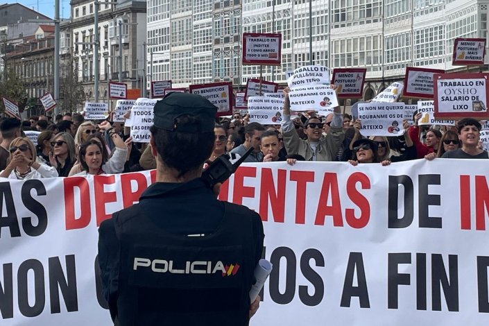 Na Corunha, as trabalhadoras das lojas do Grupo Inditex denunciaram a discriminação salarial que sofrem
