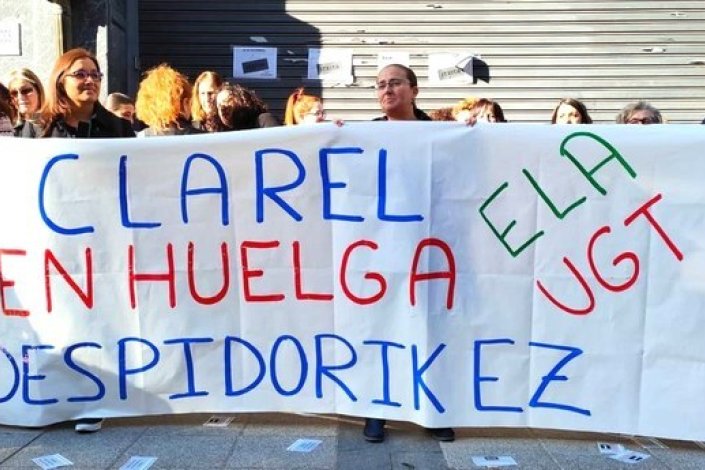 Trabalhadoras da Clarel na Biscaia em greve, contra os despedimentos&nbsp;