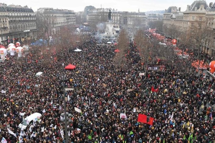 Manifestação em Paris