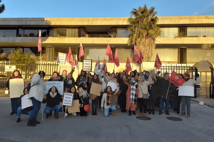 A adesão à greve no dia 9 de Fevereiro de 2023, na DanCake, foi de 100%