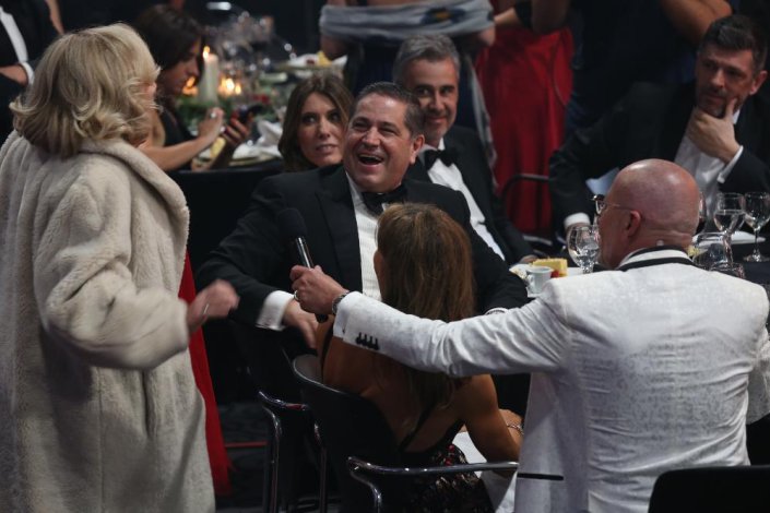 Mário Ferreira, dono da Douro Azul, arguido num caso de corrupção e principal accionista da Media Capital (TVI), na gala do 30.º aniversário da estação privada.