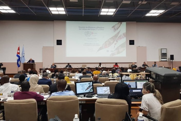 Reunião dos ministros da Cultura do G77 + China, em Havana, a 4 de Maio de 2023