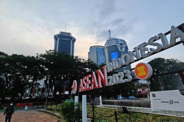 Anúncio da Cimeira da Asean em Jacarta, Indonésia