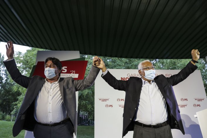 António Costa, na apresentação da candidatura do deputado Ricardo Leão (actual presidente da autarquia) à Câmara Municipal de Loures. 7 de Setembro de 2021