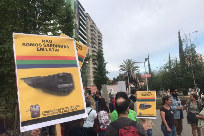 A acção de protesto da Comissão de Utentes dos Transportes de Lisboa teve lugar no dia 29 de Maio, no Campo Grande, em Lisboa.