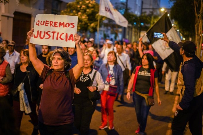 Manifestação em Lima a 24 de Junho de 2023