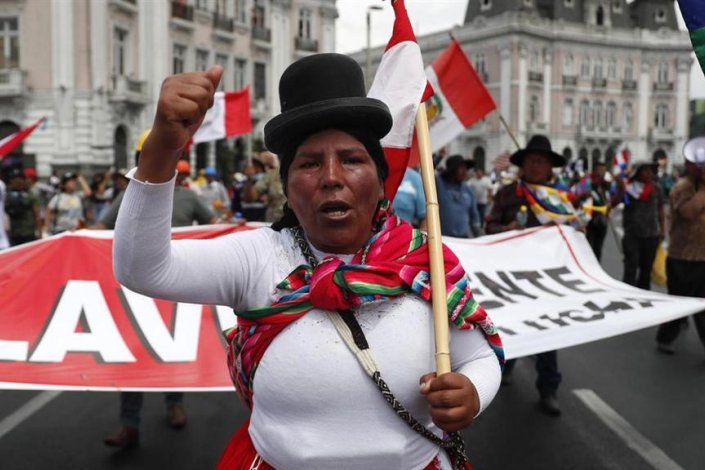 Esta quarta-feira, as grandes mobilizações voltaram ao Peru
