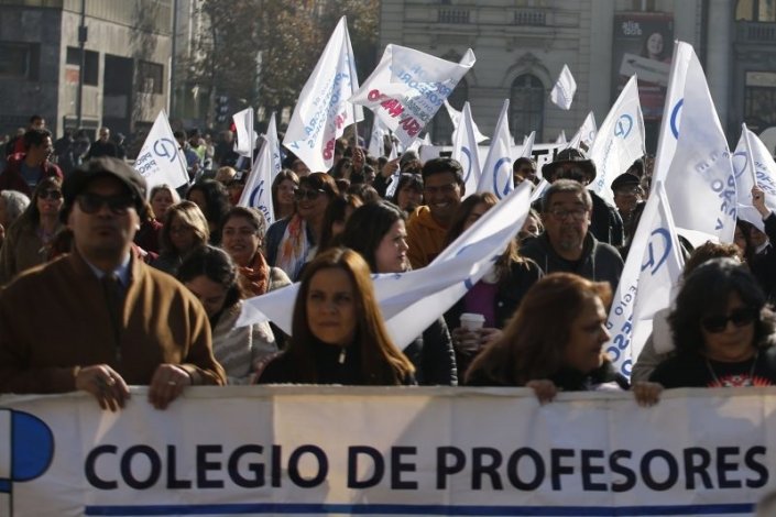 Mobilização de docentes no Chile