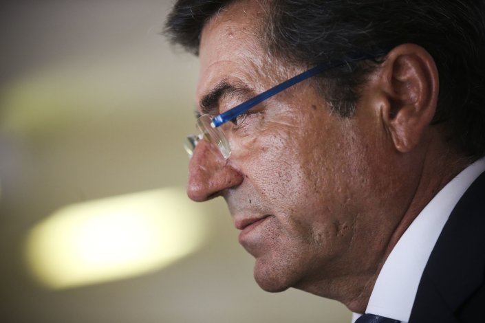 O diretor-geral do Serviço de Intervenção nos Comportamentos Aditivos e nas Dependências, João Goulão, durante a apresentação de um relatório europeu sobre os consumos de substâncias psicoativas, no Hospital Pulido Valente, em Lisboa. 20 de Setembro de 2016
