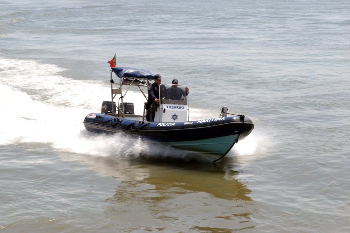 Lancha <em>Tubarão</em>, da Polícia Marítima