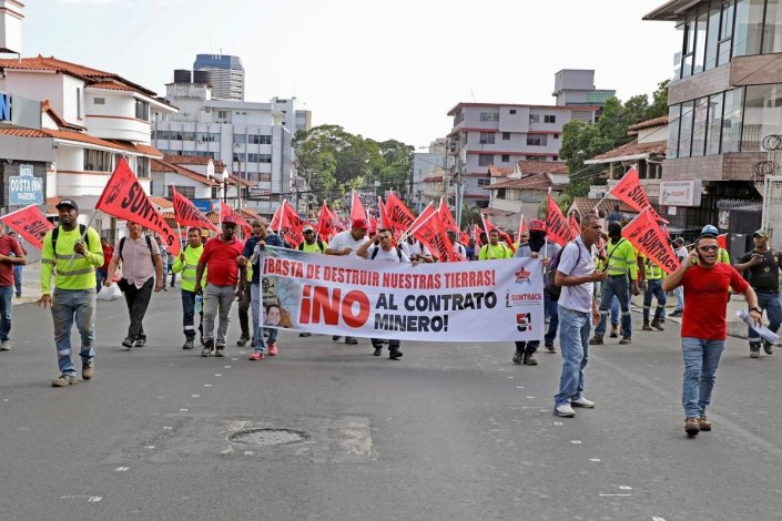 Protesto no Panamá contra «o contrato mineiro»