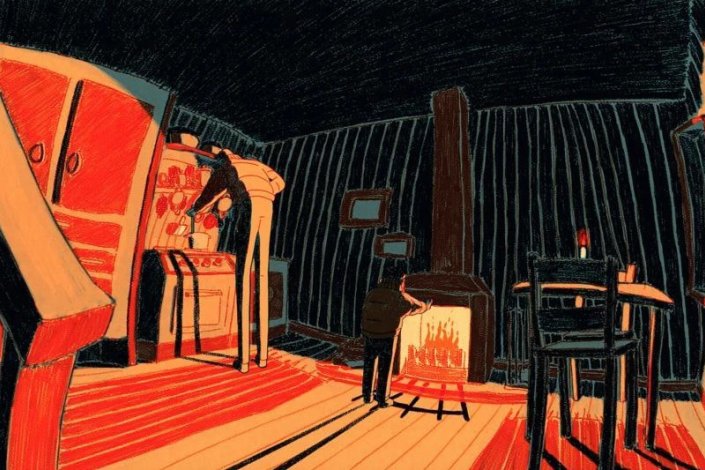 Imagem da curta-metragem de animação <em>Ice Merchants</em> (2022), escrita e realizada por João Gonzalez (1996).