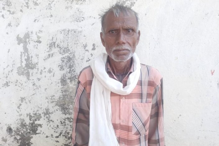 Murari, trabalhador a quem foi diagnosticada silicose em 2015