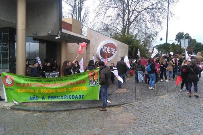 Greve de trabalhadores da Nobre (imagem de arquivo) 