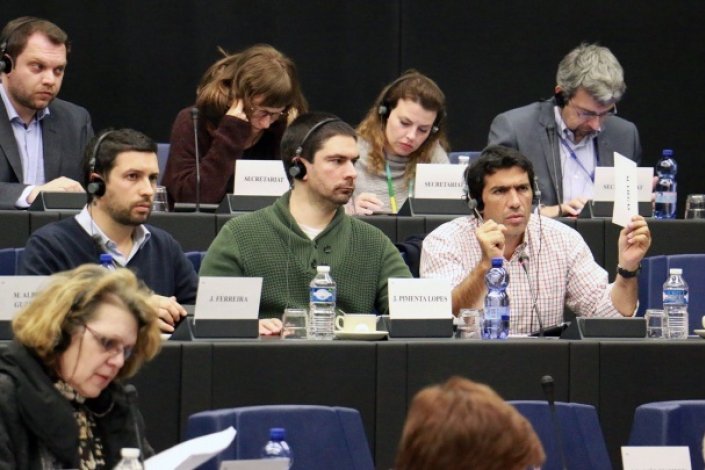 O PCP tem três deputados eleitos no Parlamento Europeu, desde as eleições de 2014