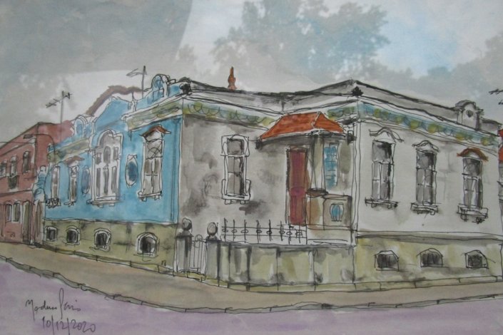 A mostra de aguarelas de António Madureira Pais estará patente ao público até 24 de Fevereiro