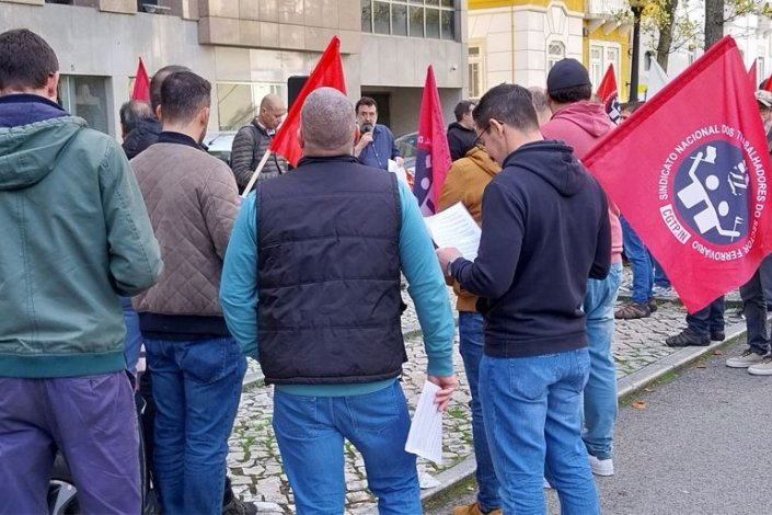 Plenário de ferroviários realizado em Novembro de 2023 