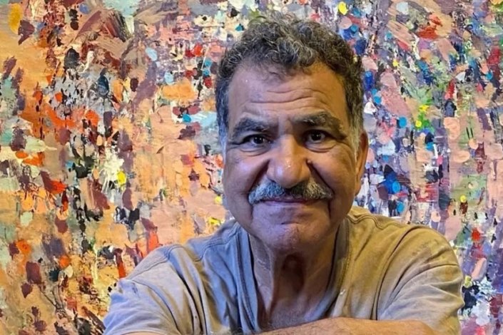 O artista plástico Mohamed Abla criticou a cumplicidade alemã na guerra israelita contra a Faixa de Gaza