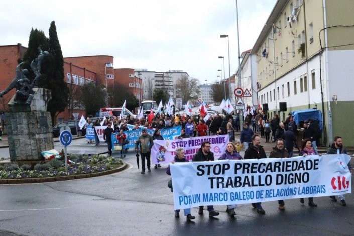 Manifestação em Ferrol no âmbito do 10 de Março, Dia da Classe Operária Galega