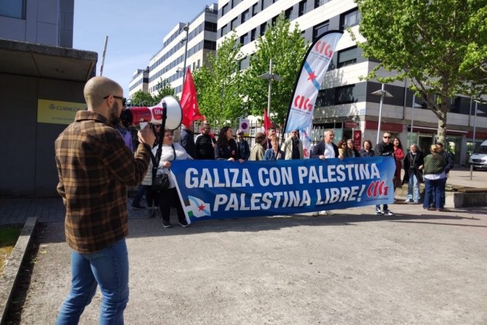 Concentração dos trabalhadores galegos da administração pública em Pontevedra&nbsp;