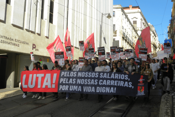 Manifestação da Interjovem no Dia Nacional da Juventude de 2025.