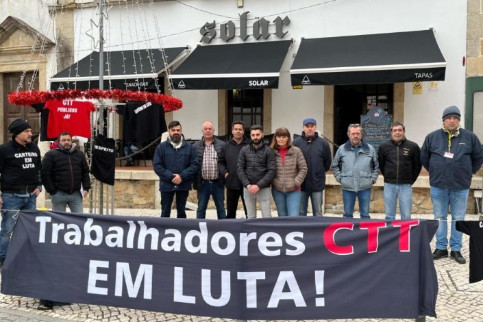 Greve dos carteiros do Centro de Distribuição Postal de Figueiró dos Vinhos em Dezembro de 2024, que contou com uma adesão de 100% nesta localidade e em Pampilhosa da Serra.
