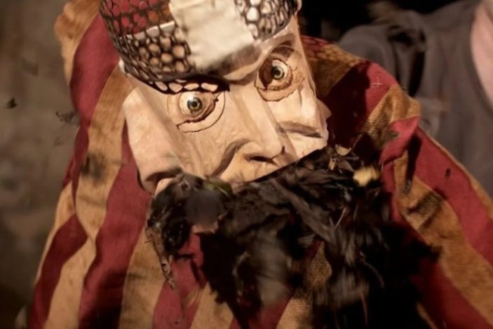 Marioneta da companhia checa Asas de Cera (Waxwing Theatre)