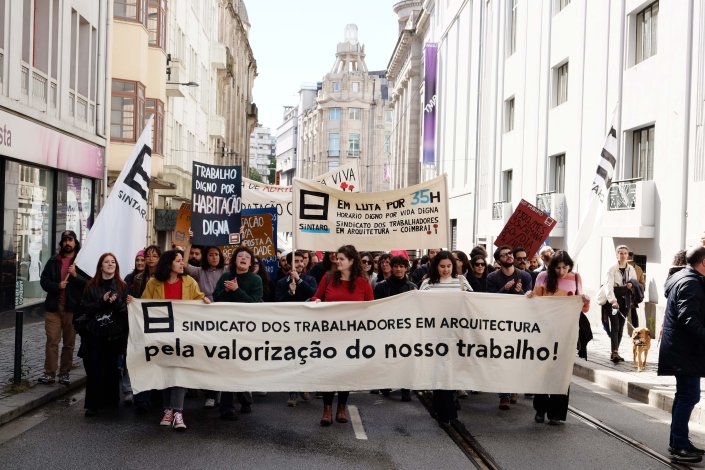 SINTARQ na Manifestação do Dia Internacional do Trabalhador. Porto, 1 de Maio de 2024 