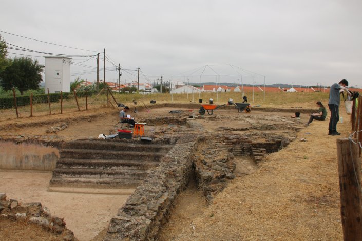 Trabalhos arqueológicos na&nbsp;Villa Romana de Santa Catarina de Sítimos, em Alcácer do Sal, na vila alentejana do mesmo nome. Agosto de 2025&nbsp;