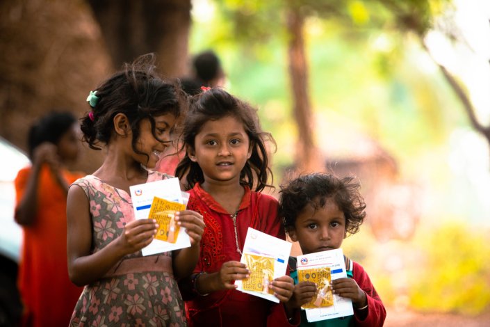 Acção de vacinação contra a Cólera numa área rural do Nepal, Rurani. 1 de Maio de 2022 