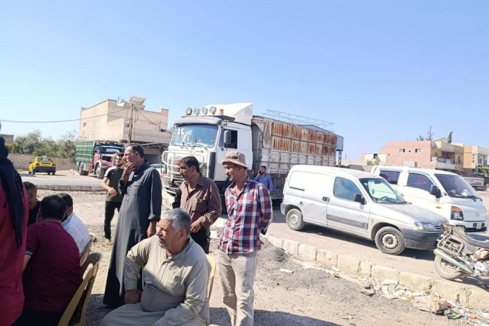 Camionistas promovem uma «greve da dignidade» em Hama e Homs, na Síria, a 14 de Setembro de 2025