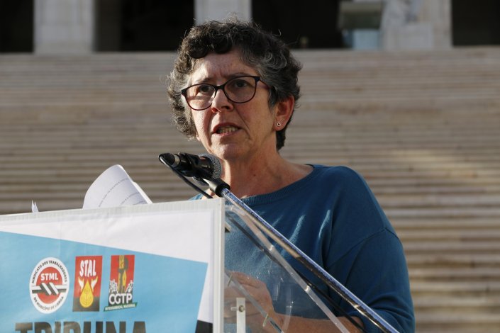 Cristina Torres, presidente do STAL/CGTP-IN 