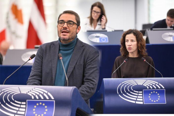 João Oliveira intervém num debate do Parlamento Europeu (Novembro de 2025)&nbsp;