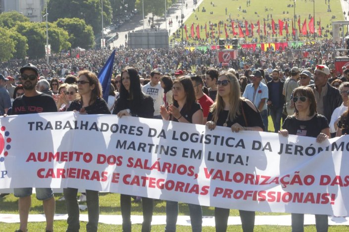 Comemorações do 1.º de Maio na Alameda, em Lisboa