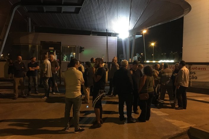 Piquete de greve na Valorsul