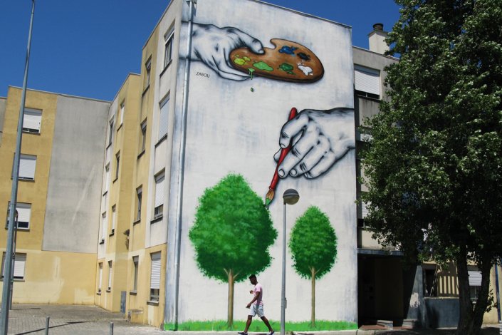 A arte acrescenta vida ao bairro