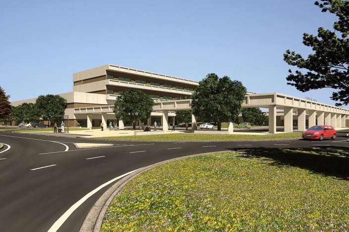 Imagens da maqueta do Hospital do Seixal ilustraram várias notícias, que nos finais de 2016 deram conta da inscrição da verba no OE2017