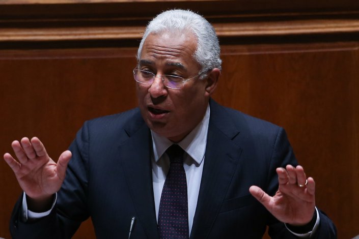 O primeiro-ministro António Costa discursa na Assembleia da República, 2018